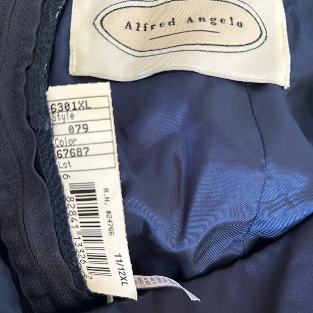 Alfred Angelo Midnight Blue Maxi Dress - Picture 3 of 12
